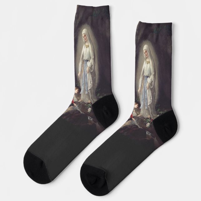 Chaussette Vierge Marie de Lourdes (Gauche)