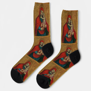 Chaussette Vierge Marie et Enfant Jésus par Jan Rombauer