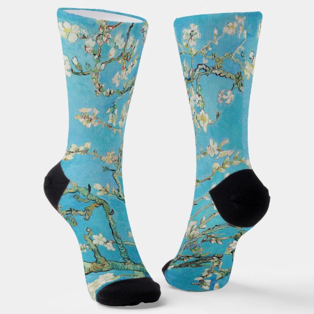 Chaussette Vincent van Gogh - Floraison des amandiers (Angulaire)