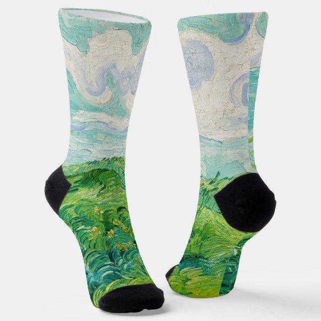 Chaussette Vincent van Gogh - Green Wheat Field, Auvers (Angulaire)