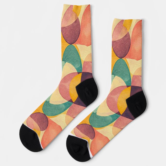 Chaussette Vintage Abstract Pattern (Gauche)