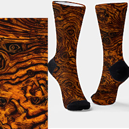 Chaussette Vintage d'antiquité Patiné Bois de grain look