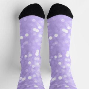 Chaussette Violet pourpre scintillant ultra bokeh Abstrait