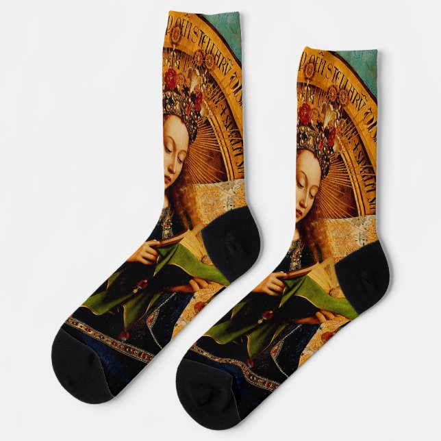 Chaussette Virgin Mary by Jan van Eyck (Gauche)