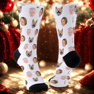 Chaussette Visage personnalisé, Photo personnalisée, Cadeau f
