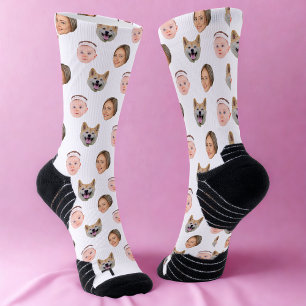 Chaussette Visage personnalisé, Photo personnalisée, Cadeau f
