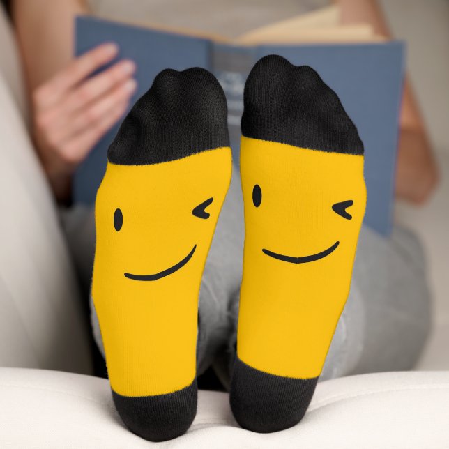 Chaussette Visage souriant (Fond)