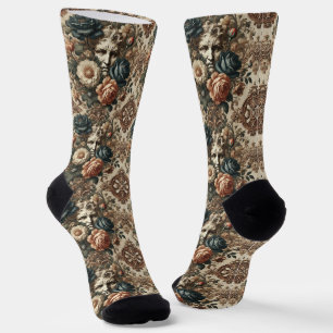 Chaussette Visages de pierre et nuits fatiguées - Tapisserie 