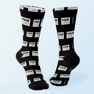 Chaussette Votre logo ou conception Fond de couleur modifia