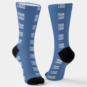 Chaussette Votre logo ou image   Motif de bandes verticales