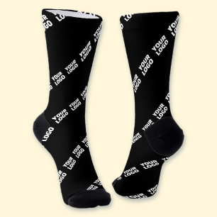 Chaussette Votre logo, votre design ou votre photo en diagona