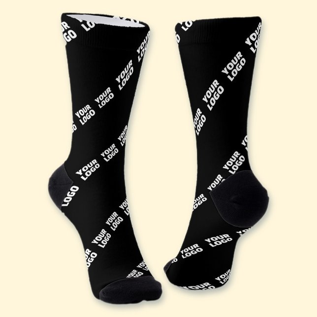 Chaussette Votre logo, votre design ou votre photo en diagona (Créateur téléchargé)