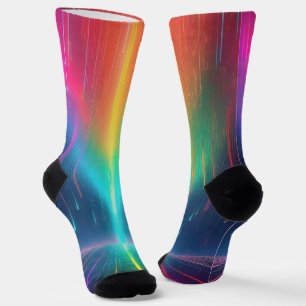 Chaussette Voyage en goutte arc-en-ciel