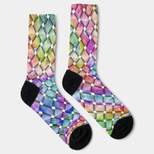 Chaussette WEAVE RAINBOVE personnalisée durable Premium Crew 