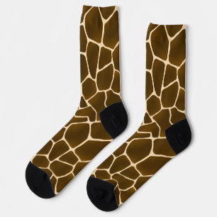 Chaussette Wild Safari Natural Giraffe Imprimer