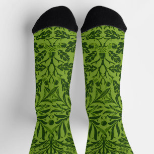 Chaussette William Mirrors Acorns & chêne feuille Motif Vert