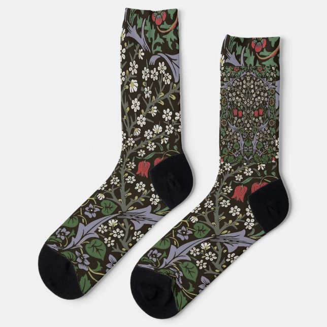 Chaussette William Morris Blackthorn Tapestry Floral (Gauche)