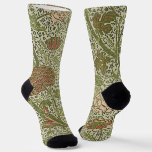 Chaussette William Morris Cray Fleur de Sauge Floral Botaniqu
