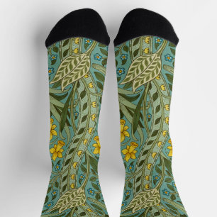 Chaussette William Morris Daffodil Motif Floral Classique