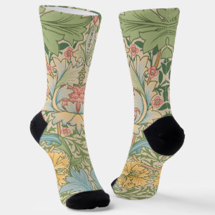 Chaussette William Morris Fleur de Myrte Floral Botanique
