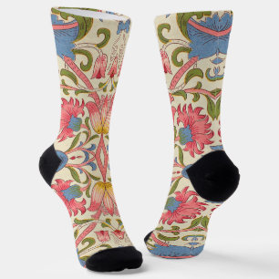 Chaussette William Morris Lodden Motif Floral Pastel