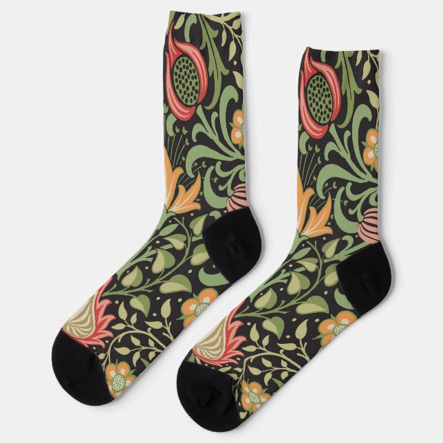 Chaussette William Morris Persian Floral Antique (Gauche)