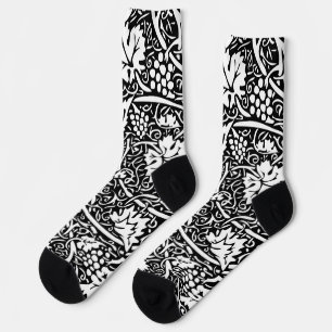 Chaussette William Morris Vin de raisin noir blanc
