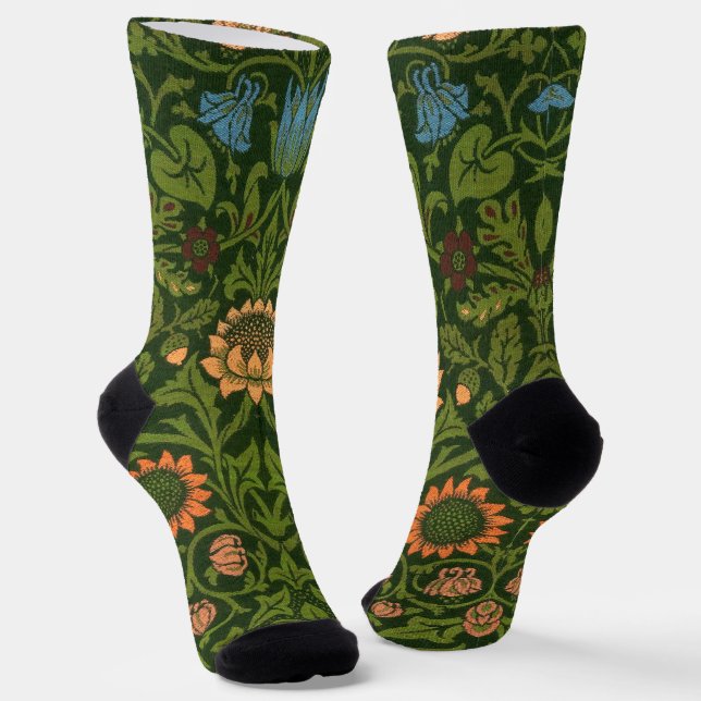 Chaussette William Morris Violet et Columbine Art Rug (Angulaire)