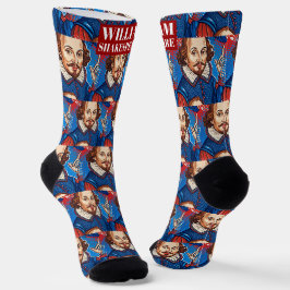 Chaussette William Shakespeare illustration de portrait de To