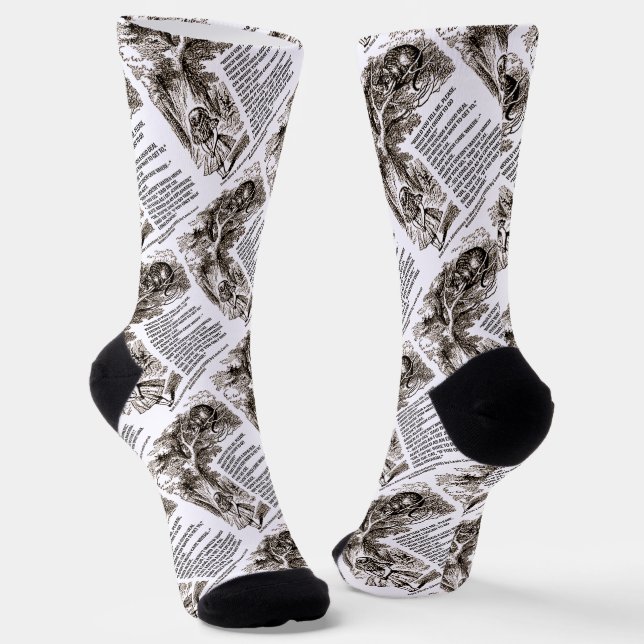 Chaussette Wonderland Quelle Voie Je Devrais Aller Citer (Angulaire)