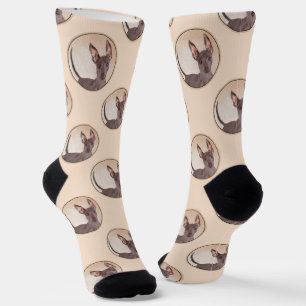 Chaussette Xoloitzcuintli Peinture Foie Sans Cheveux Art Chie