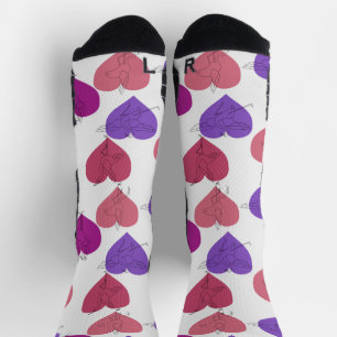 Chaussette Yoga pose motif   Yoga sans couture motif 1 Showe