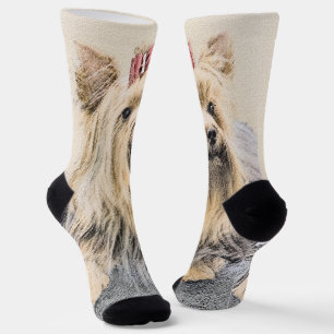 Chaussette Yorkshire Terrier Peinture - Cute Original Chien A