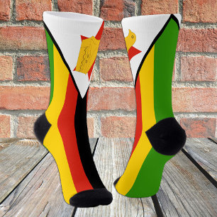 Chaussette Zimbabwe Socks, patriotique Zimbabwe Drapeau mode