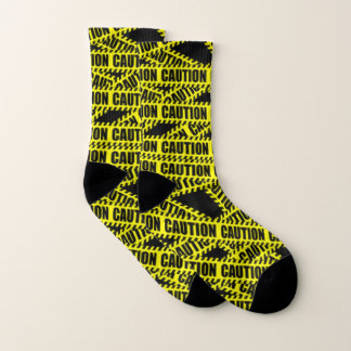 Chaussettes à motif de ruban de signalisation