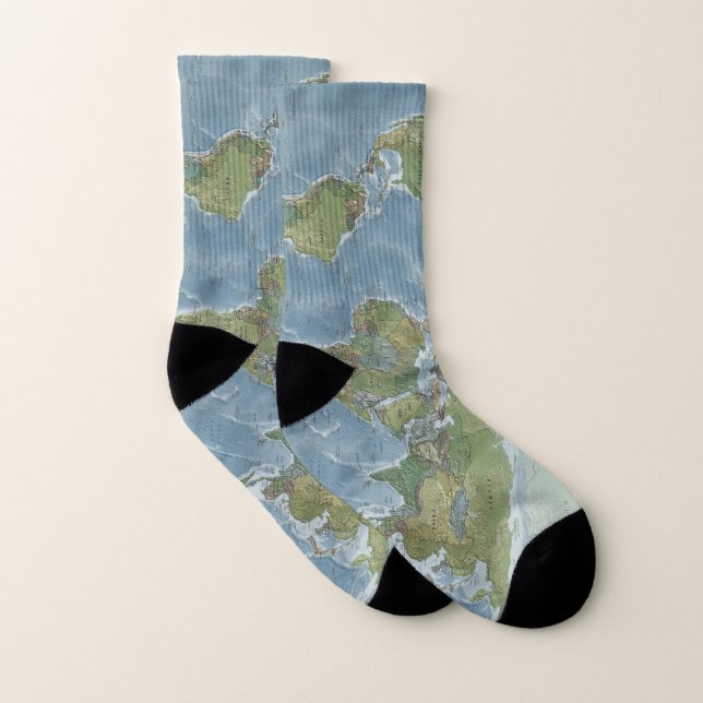 Chaussettes de carte du monde (Paire)