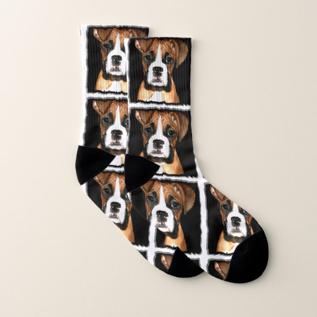 Chaussettes de chiot de boxeur (Paire)