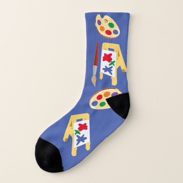 Chaussettes D'Enseignant D'Art, Une Taille S'Adapt (Gauche - extérieur)