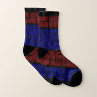 Chaussettes Imprimées Homme Toile d'araignée Bleu 
