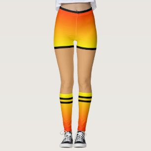 Chaussettes Jaune Orange Shorts Leggings