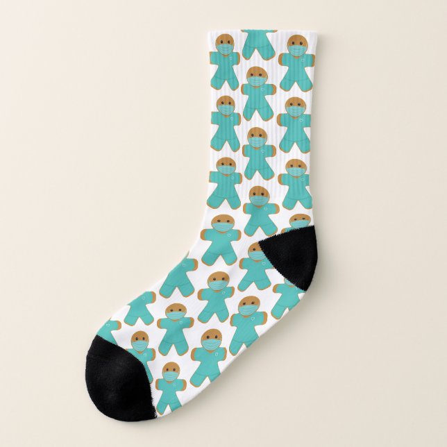 Chaussettes pour travailleurs de la santé en pain  (Gauche - extérieur)