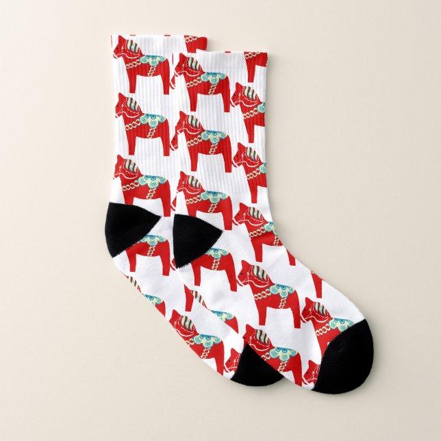 Chaussettes rouges de cheval de Dala (Paire)
