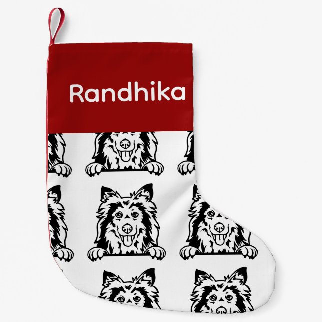 Chaussettes Shetland Sheepdog Customisé chien Chau (Devant)