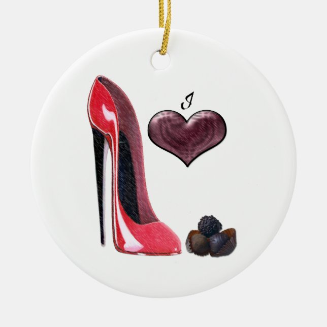 Chaussure d'amour et ornement stylets rouges de (Devant)