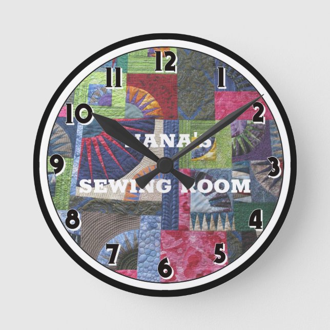 Chaussure de salle de couture Horloge ronde person (Recto)