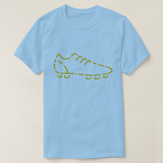 Chaussure de soccer d'or Advanced Art T-shirt homm (Design devant)
