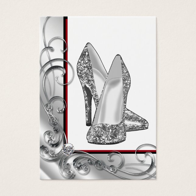 Chaussure haute parties scintillant talon (Devant)