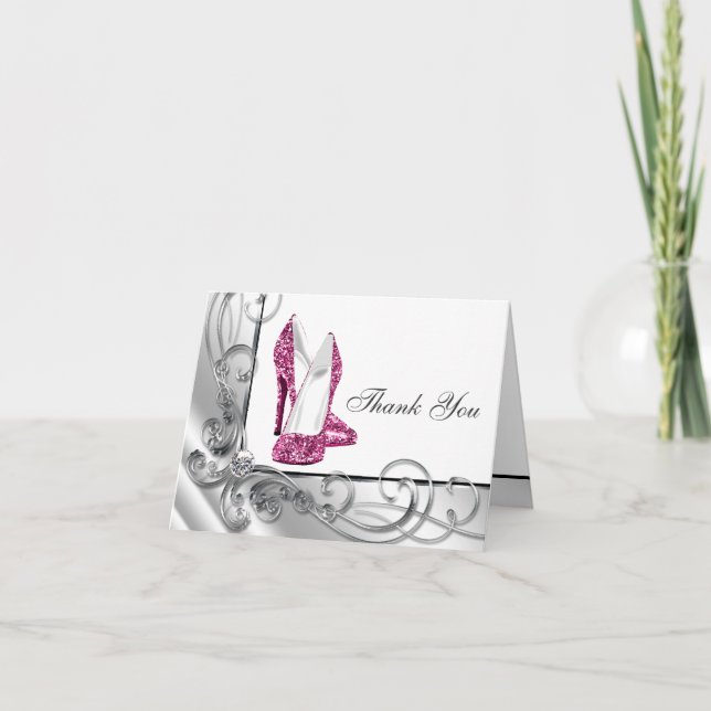 Chaussure Hot Rose High Heel Merci Cartes (Devant)