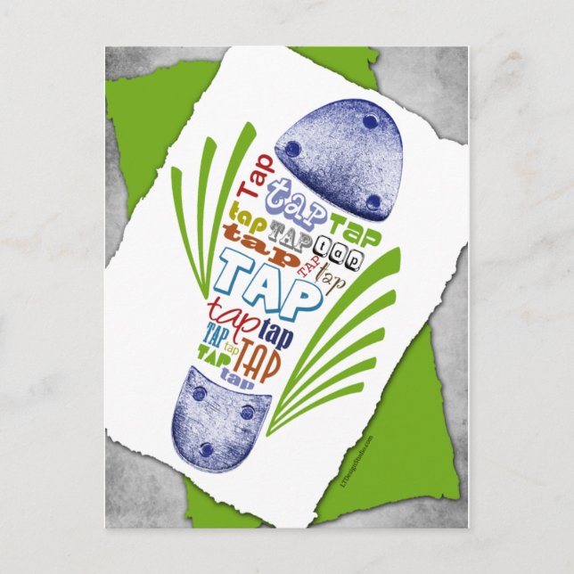 Chaussure sur tablette - Carte postale (Devant)