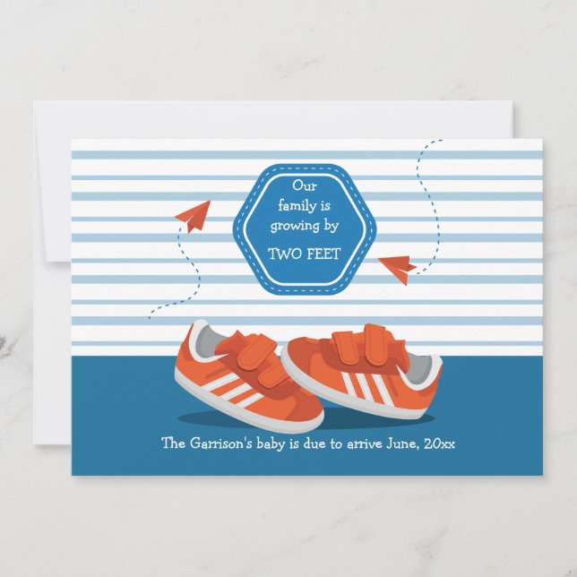 Chaussures bébé Faire-part de grossesse (Devant)